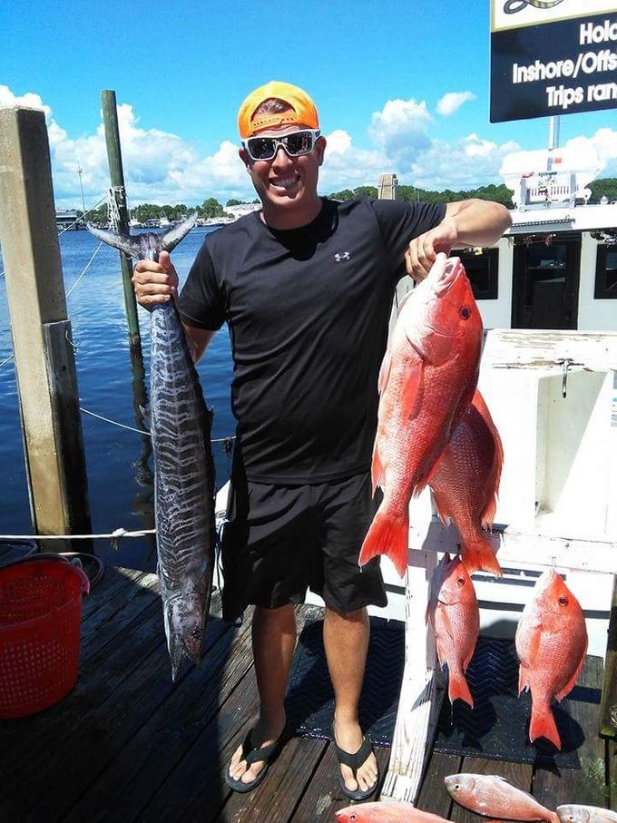 Wahoo and a red snapper